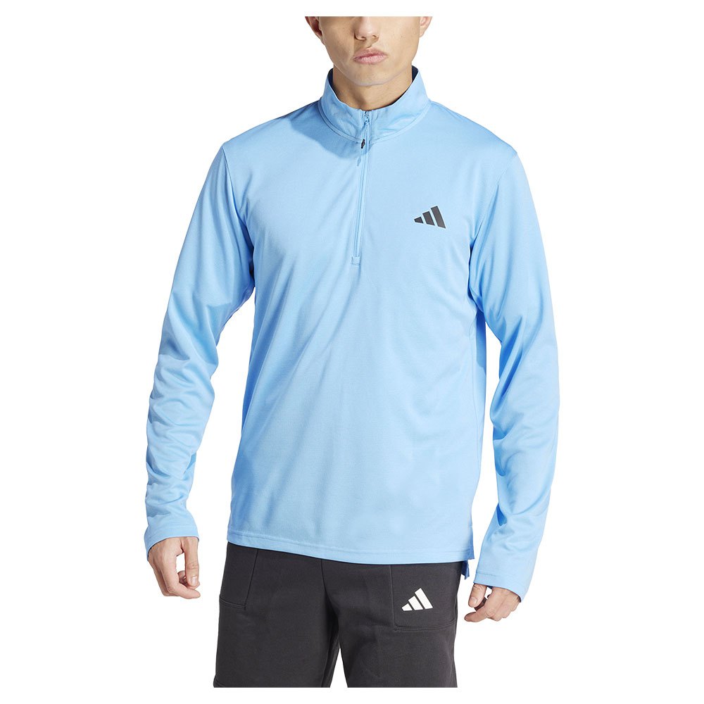 Adidas Train Essentials Half Zip Sweatshirt Blau M Mann von Adidas