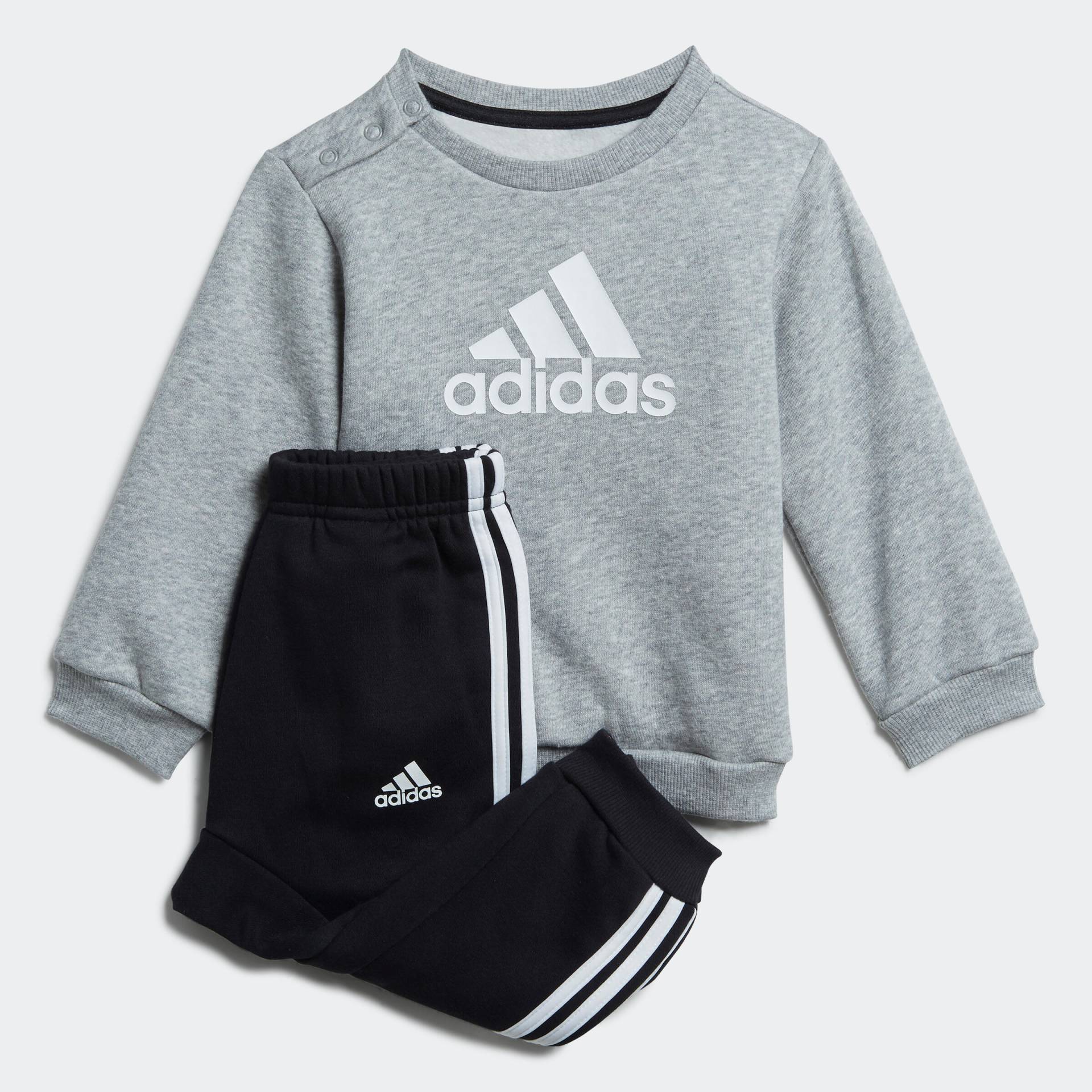 Adidas Trainingsanzug Baby - 3S grau/schwarz von Adidas