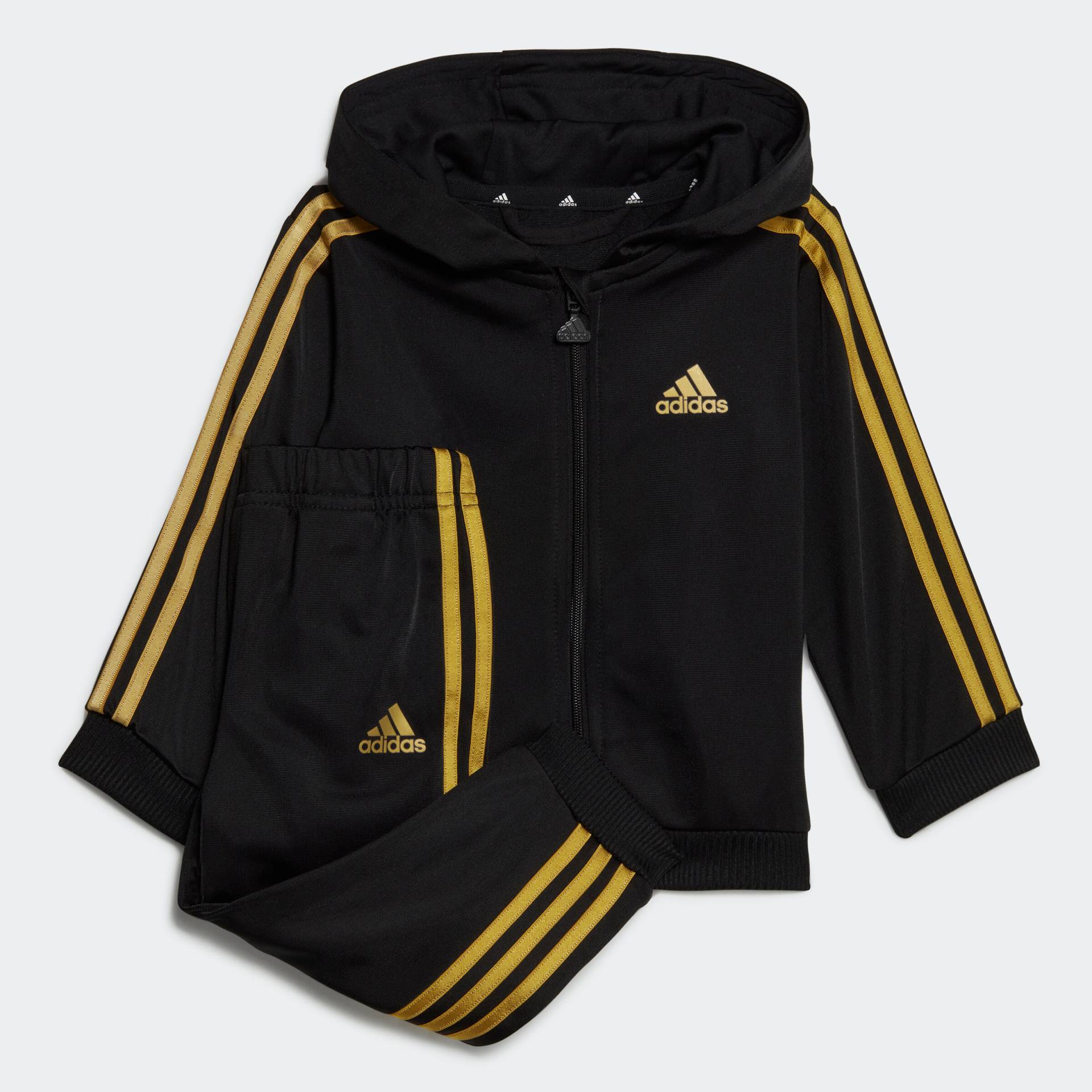 ADIDAS Trainingsanzug Baby - schwarz/gold von Adidas