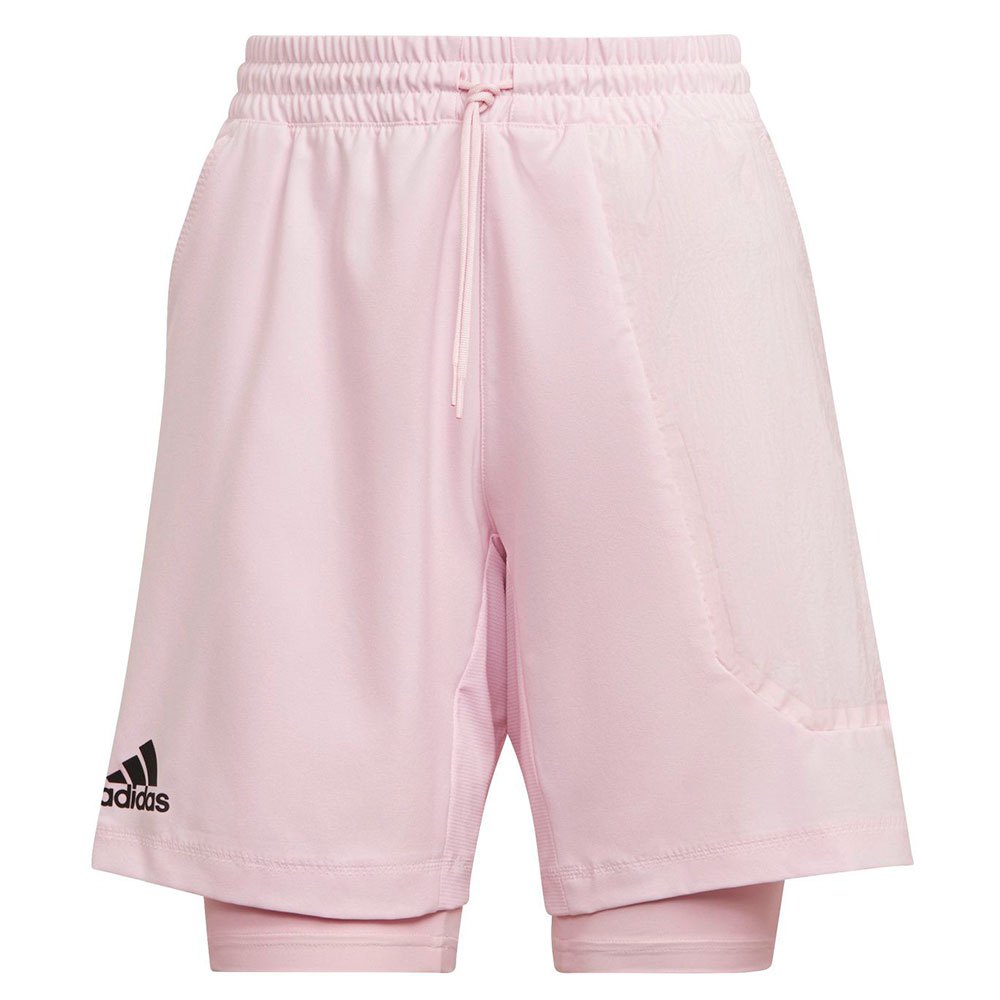 Adidas Us Series 2 In 1 S 7´´ Shorts Rosa 2XL Mann von Adidas