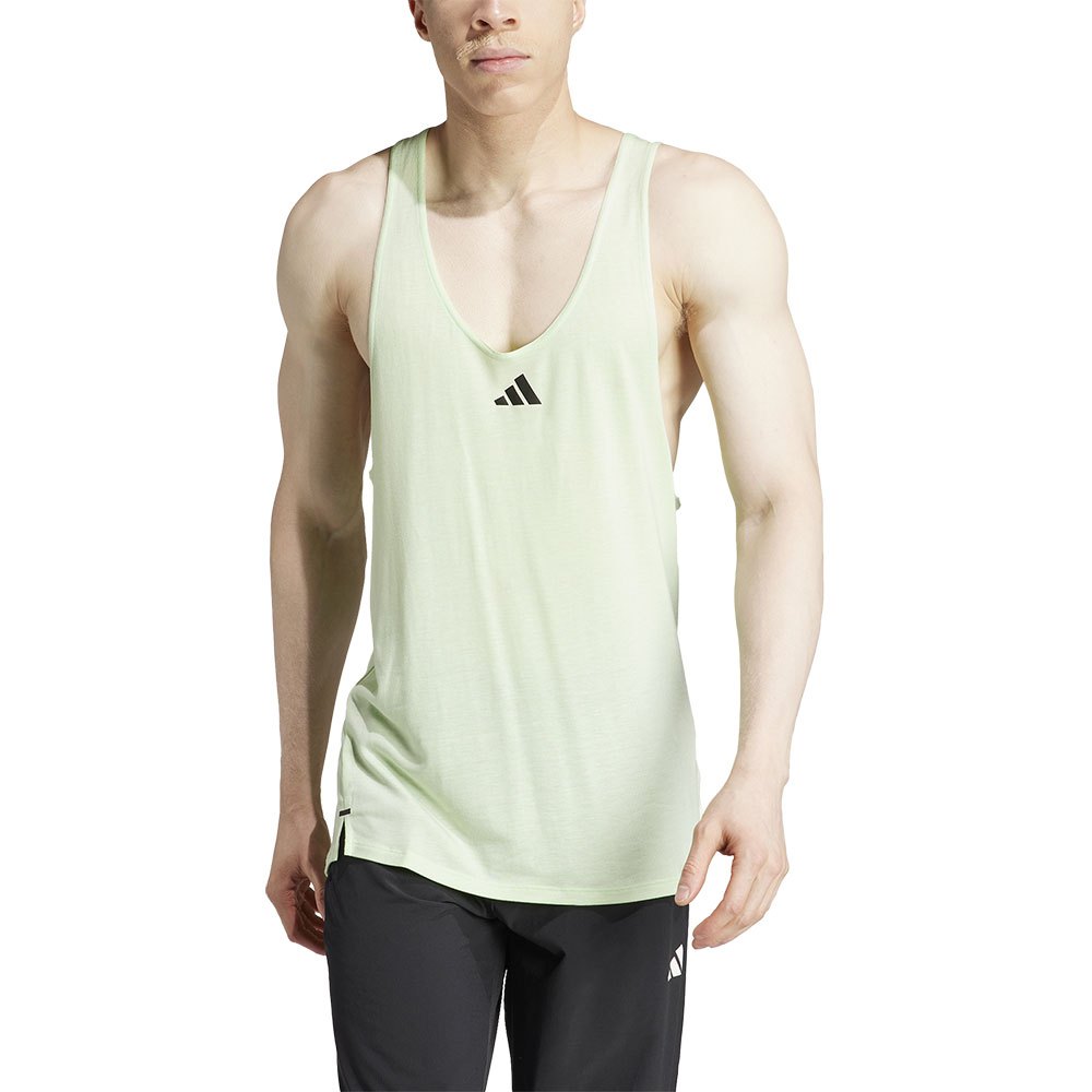 Adidas Workout Stringer Sleeveless T-shirt Grün XL Mann von Adidas