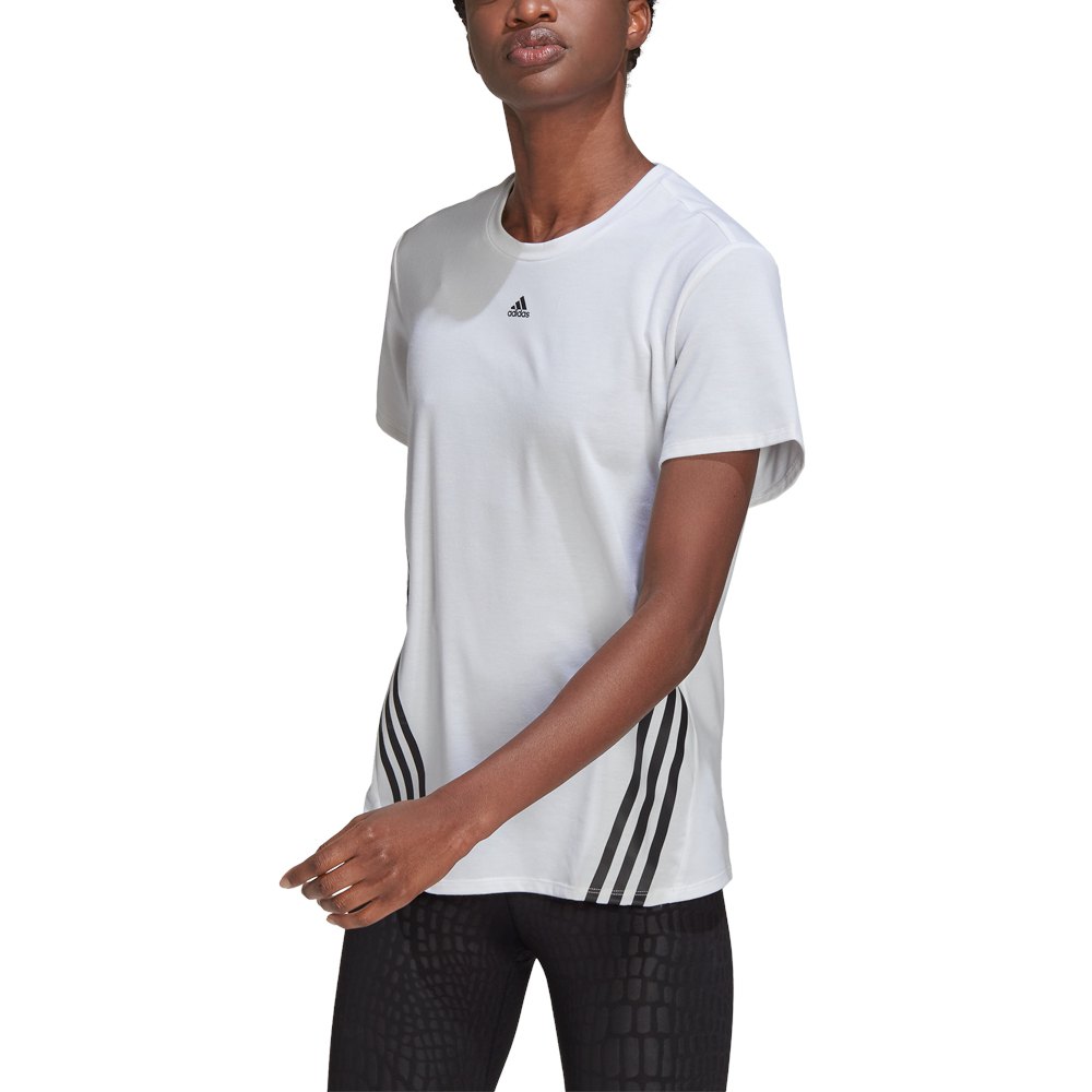 Adidas Wtr Icons 3 Stripes Short Sleeve T-shirt Weiß XS Frau von Adidas