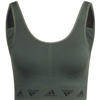 Adidas Aeroknit Sport-bh Damen Grün - Xs von Adidas