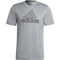 Adidas Bos Primeblue T-shirt Herren Silber - S von Adidas
