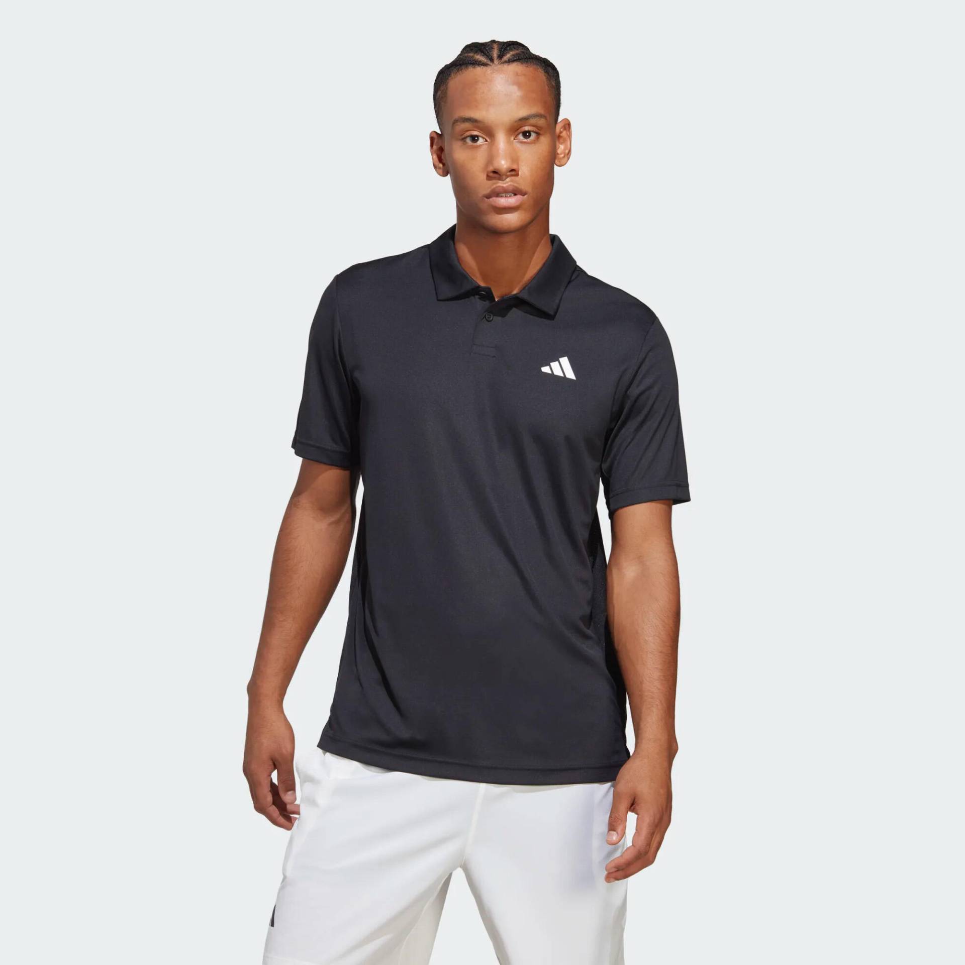 Herren Tennis Poloshirt - Adidas Club schwarz von Adidas