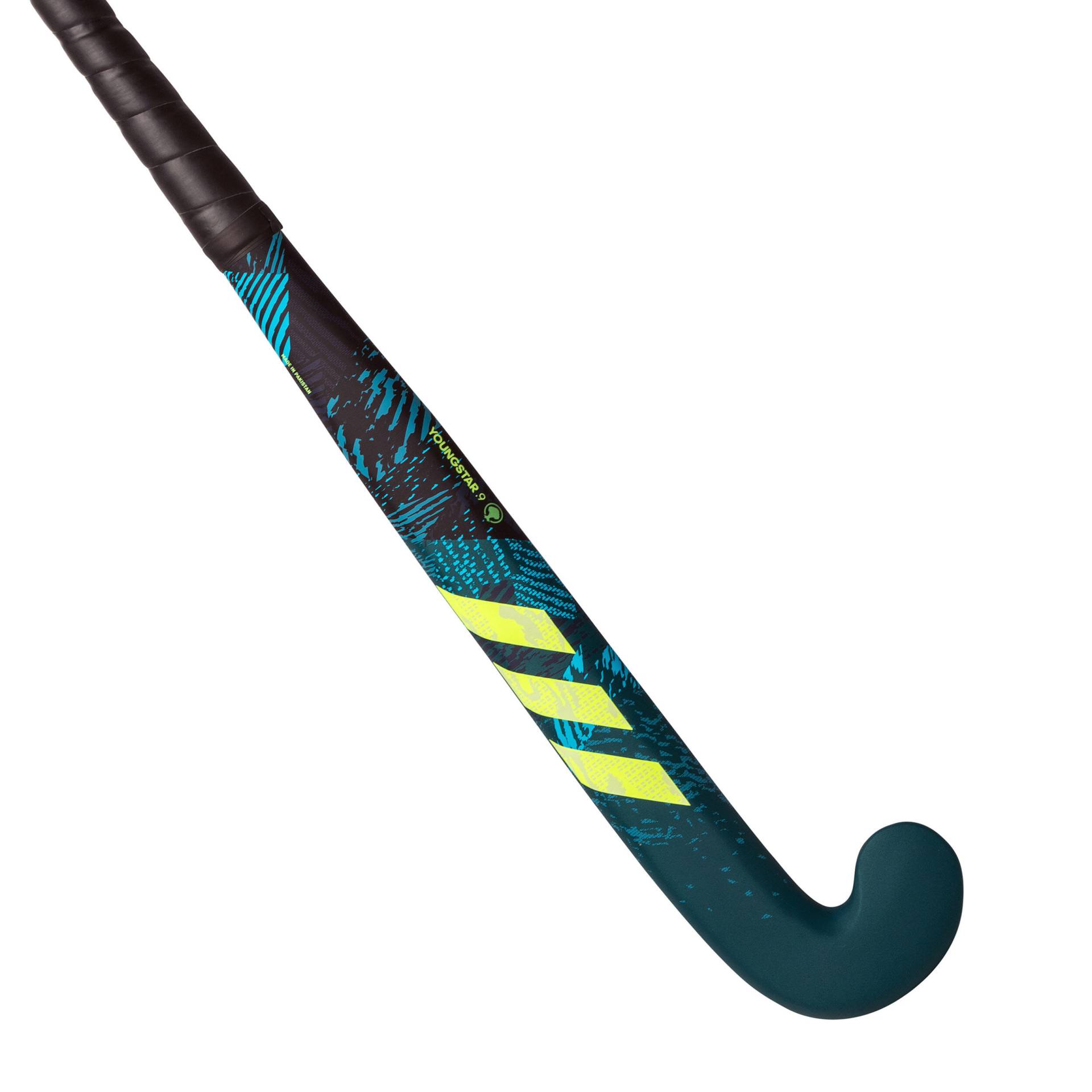 Kinder Feldhockeyschläger Holz - Youngstar blau/schwarz von Adidas