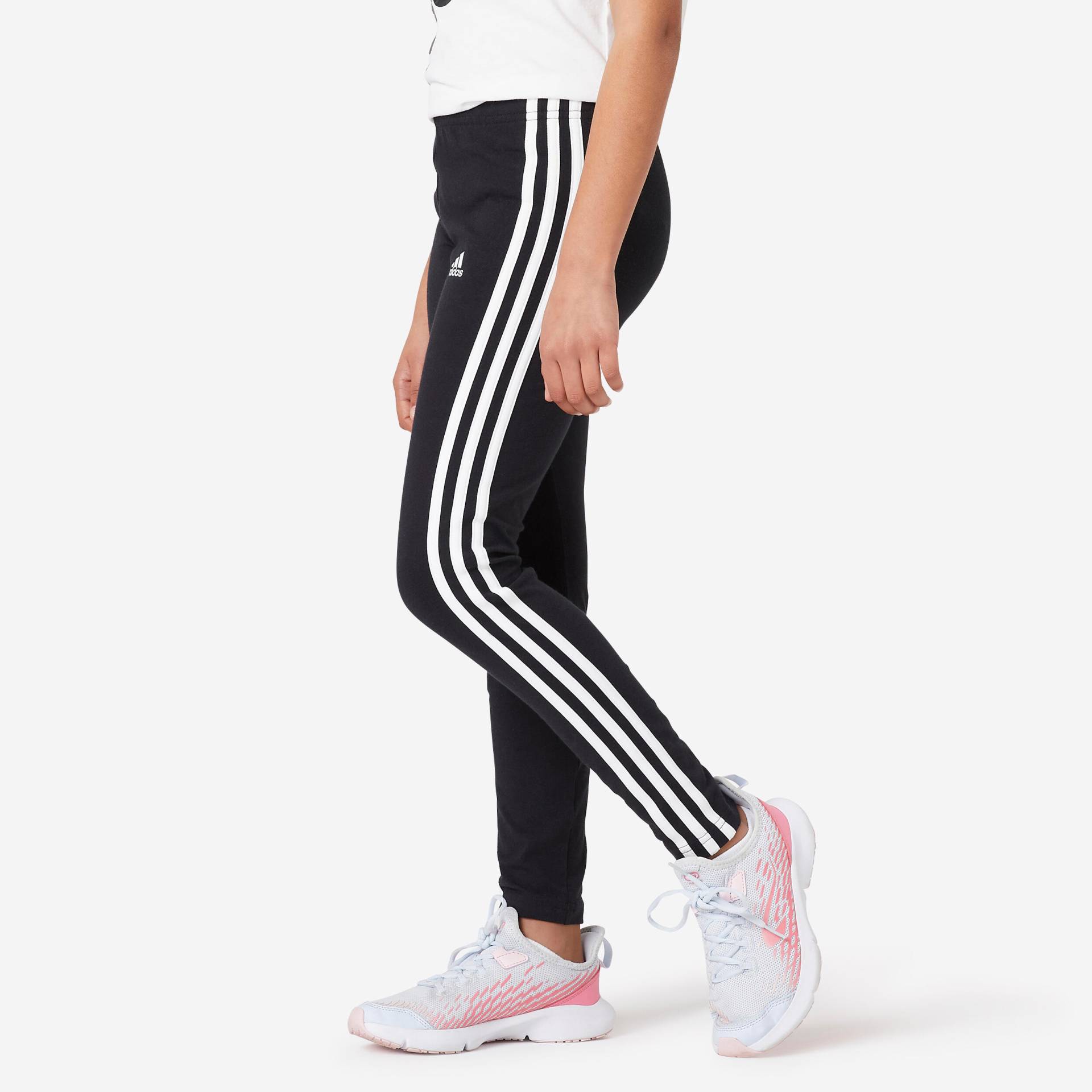 ADIDAS Leggings Mädchen - 3 Streifen schwarz von Adidas