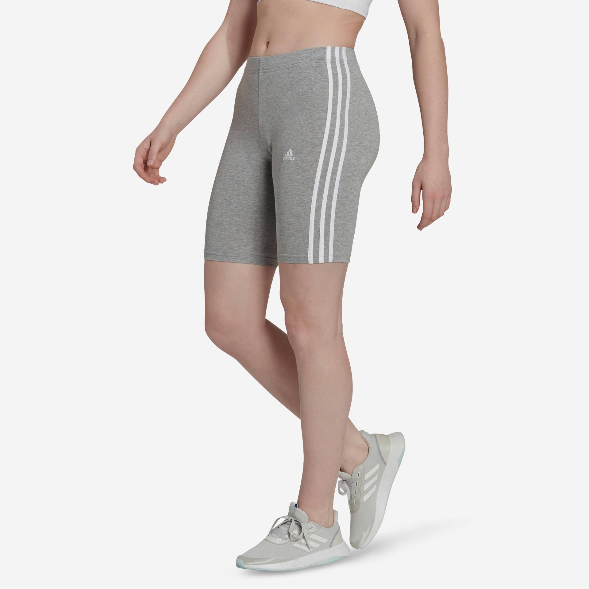 Adidas Shorts Radlerhose Damen - Essentials grau von Adidas