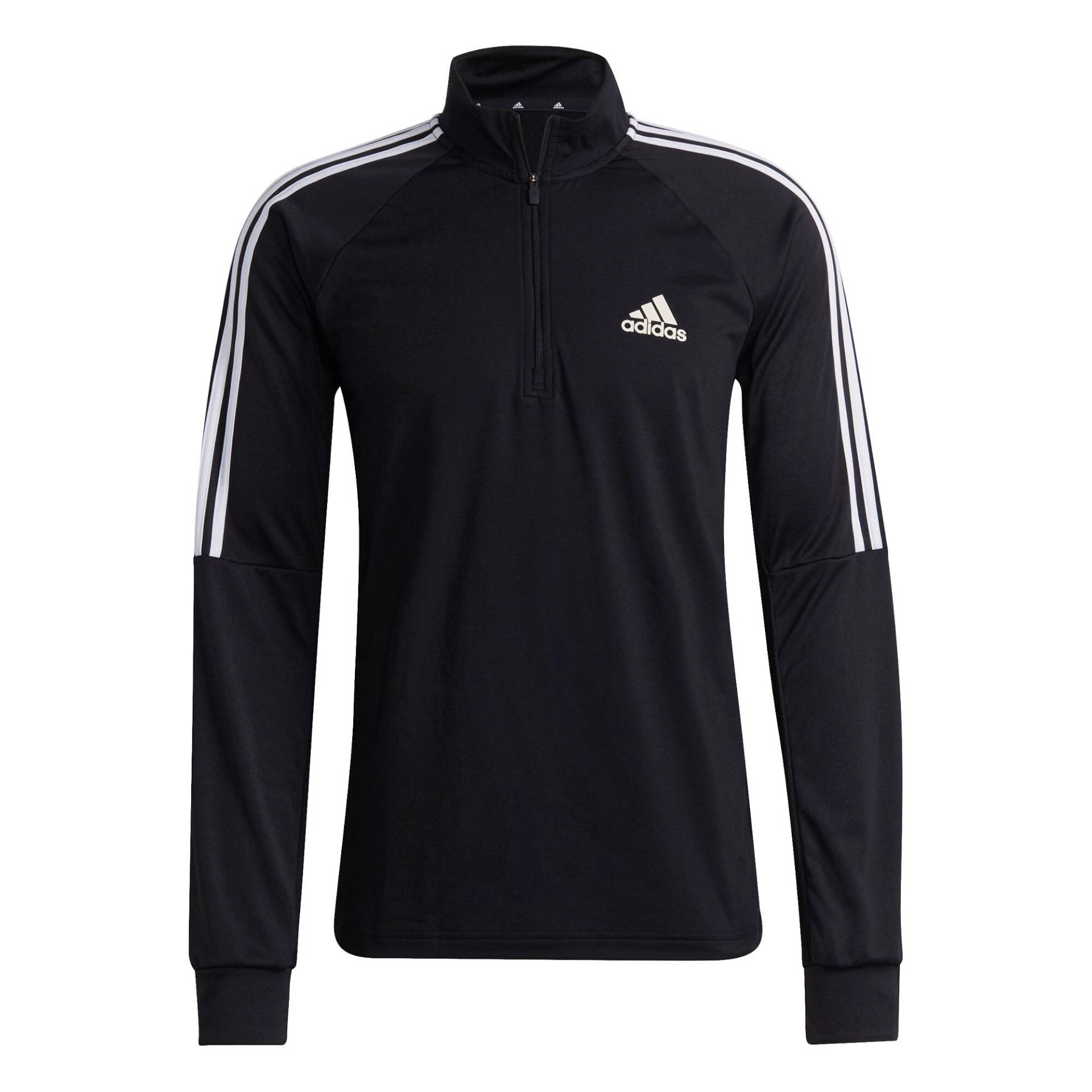 Trainingsjacke Fussball Adidas Sereno 1/4-Zip 3 Streifen schwarz von Adidas