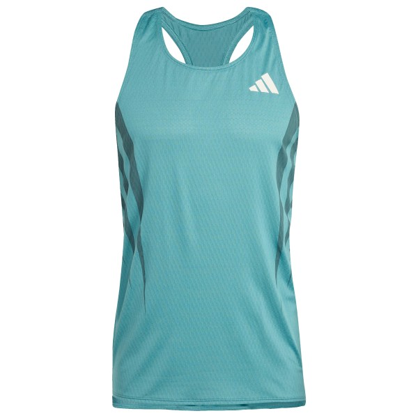 adidas - Adizero Archive Running Singlet - Laufshirt Gr XL türkis von Adidas