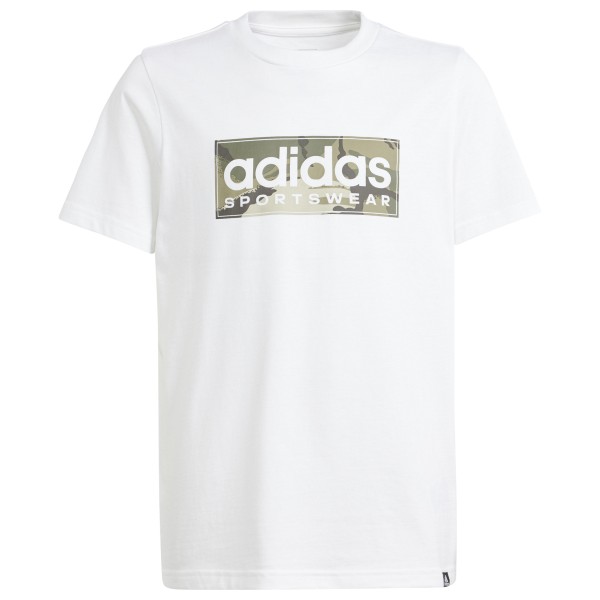 adidas - Boy's Camo Lin Tee - T-Shirt Gr 128 weiß von Adidas