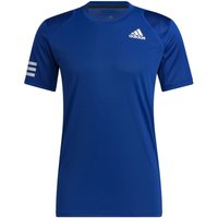 adidas Club 3 Stripes T-Shirt Herren in blau von Adidas