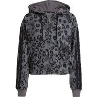 adidas Damen Animal Print Terry Hoodie Jacke von Adidas