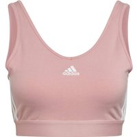 adidas Damen Essentials Removable Pads 3-Streifen Crop-Top von Adidas