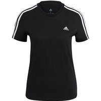 adidas Essentials 3-Streifen T-Shirt Damen black/white L von adidas Sportswear