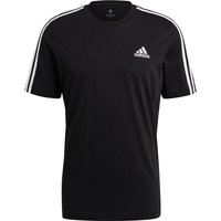 adidas Essentials 3-Streifen T-Shirt Herren black/white S von Adidas
