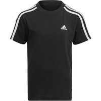 adidas Essentials 3-Streifen T-Shirt Kinder 095A - black/white 110 von adidas Sportswear