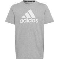 adidas Essentials Big Logo Cotton T-Shirt Kinder 83F7 - mgreyh/white 140 von adidas Sportswear