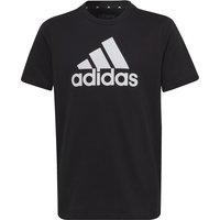 adidas Essentials Big Logo T-Shirt Kinder 000 - black/white 140 von adidas Sportswear
