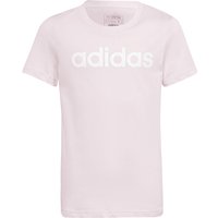 adidas Essentials Linear Logo Cotton Slim Fit T-Shirt Kinder A2JM - clpink/white 140 von adidas Sportswear