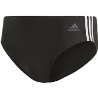 adidas Fit 3-Streifen Badehose schwarz/weiß 8 (L) von adidas performance