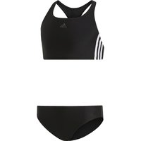 adidas Fit 3-Streifen Bikini Kinder schwarz/weiß 164 von adidas performance