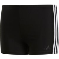 adidas Fit 3-Streifen Boxer Badehose Kinder schwarz/weiß 92 von adidas performance