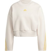 adidas Future Icon 3 Stripes Sweatshirt Damen in beige, Größe: L von Adidas