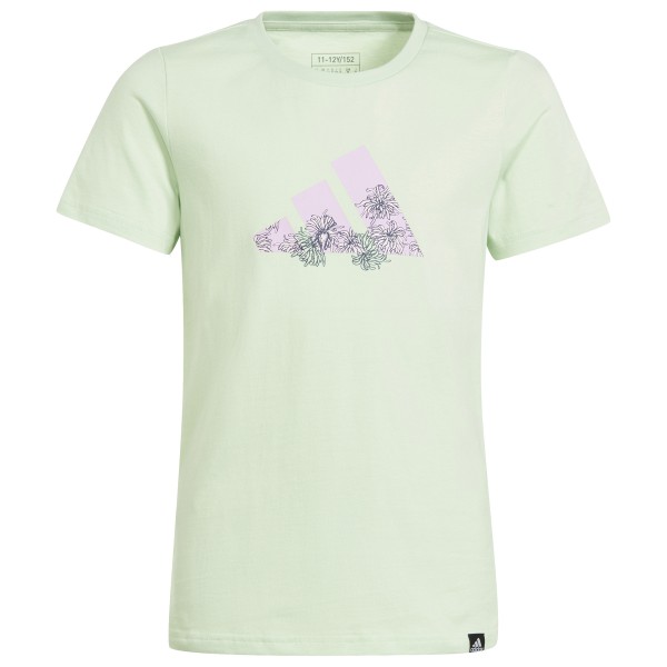 adidas - Girl's Training Tee - T-Shirt Gr 164 weiß/grün von Adidas