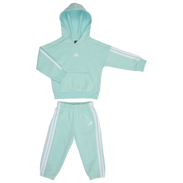 adidas - Kid's 3-Stripes Fleece Hoody Jogger - Sweat- & Trainingsjacke Gr 62 grün von Adidas