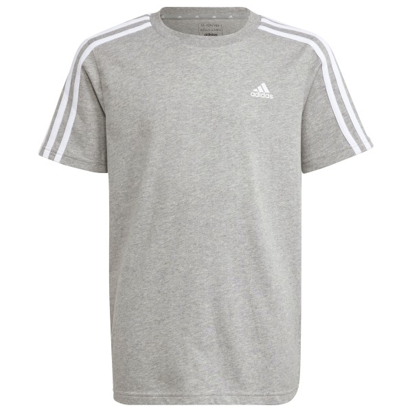 adidas - Kid's 3-Stripes Tee - T-Shirt Gr 140 grau von Adidas
