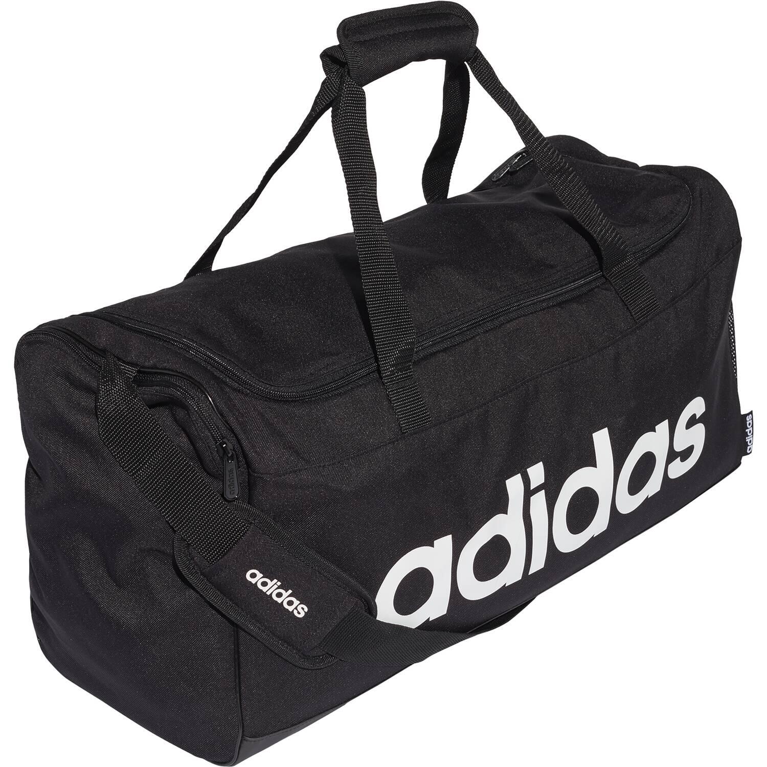 adidas Linear Duffle Sporttasche M (black/black/white) von Adidas
