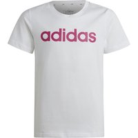 adidas Linear Logo Cotton Slim Fit T-Shirt Mädchen in weiß von Adidas