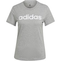 adidas Linear T-Shirt Damen in grau, Größe: S von Adidas
