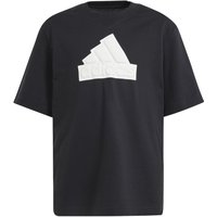 adidas Logo T-Shirt Jungen in schwarz, Größe: 176 von Adidas
