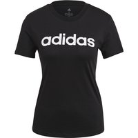 adidas Loungewear Essentials Slim T-Shirt Damen 000 - black/white L/S von adidas Sportswear