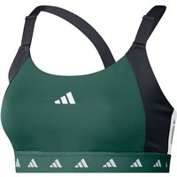 adidas PWI Medium-Sport Tech-Fit Color Block Sport-BH Damen in dunkelgrün von Adidas