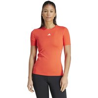 adidas Tech-Fit T-Shirt Damen in orange von Adidas