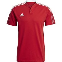 adidas Tiro 21 Poloshirt team power red M von adidas performance