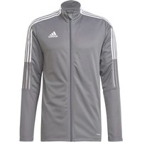 adidas Tiro 21 Trainingsjacke team grey four S von adidas performance