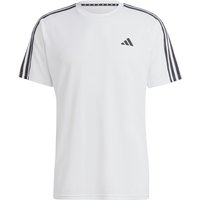adidas Train Essentials 3-Streifen Trainingsshirt Herren 000 - white/black M von adidas performance
