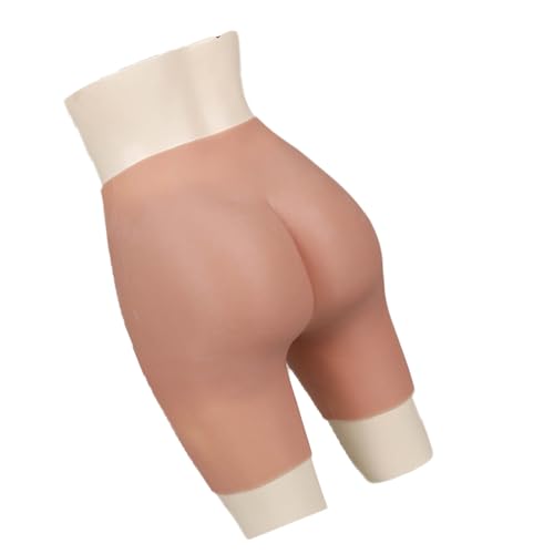 Adima Silikon Big Butt Pant Hüften Body Shaper Enhancer gepolsterter Push Up Panty Weiblicher Fake Po für Frauen Crossdresser,Braun,S von Adima
