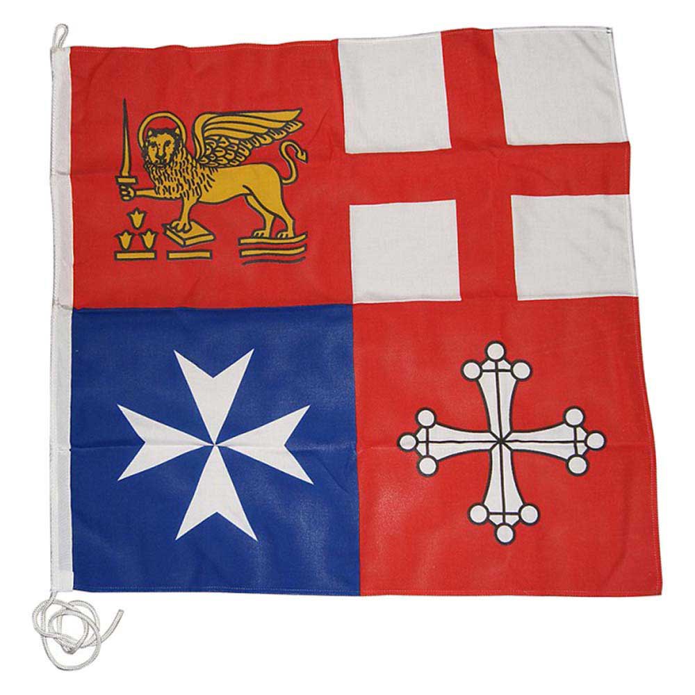 Adria Bandiere Italian Republic Naval Jack Flag Rot 80 x 80 cm von Adria Bandiere