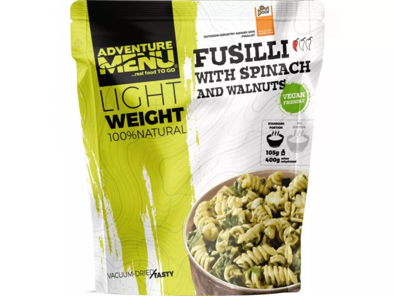 Fusilli with Spinach and Walnuts von Adventure Menu