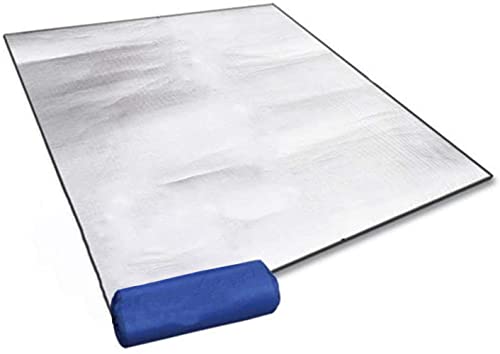 Aehma Alu Isomatte Schaummatten Schlafmatte für Camping 120 x 200 cm Isoliermatte Isolierdecke Faltbare Zeltmatte Bodenmatte Thermomatte Matte aus Aluminiumfolie, Ultraleicht Silber von Aehma