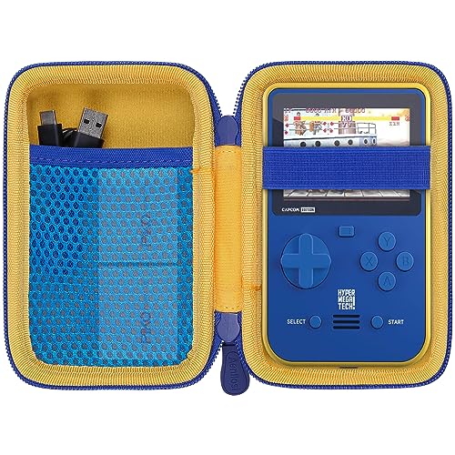 Aenllosi Harte Tasche kompatibel mit Blaze Capcom Super Pocket Gaming Handheld Konsole, Netztasche für USB Kabel & Evercade Cartridges (nur Tasche) (für Capcom) von Aenllosi