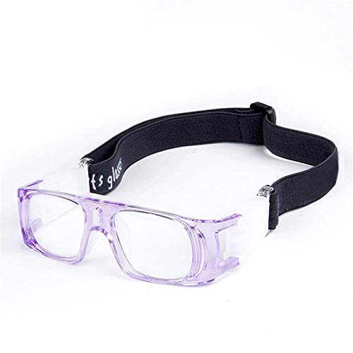 Aeromdale Sportbrillen Schutz Sicherheit Schutz Basketball Brille mit verstellbarem Gurt für Basketball Fußball Volleyball Hockey Fußball Brillenschutz für Kinder - Lila - # 9 von Aeromdale