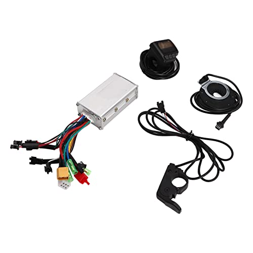 Aeun E-Bike Conversion Controller Kit, Selbstlernend 250W 350W 24V 36V 48V Gute Wärmeableitung Brushless Motor Controller PAS Metallgehäuse Zum Fahren von Aeun