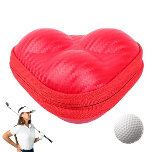 Aeutwekm Golfballtasche, Golftasche | Tragbare Golfball-Aufbewahrungstasche aus Leder | Golfzubehör-Golftaschen-Organizer mit Reißverschluss, leichte Hartbox für Trainingsgelände, Golfplatz von Aeutwekm