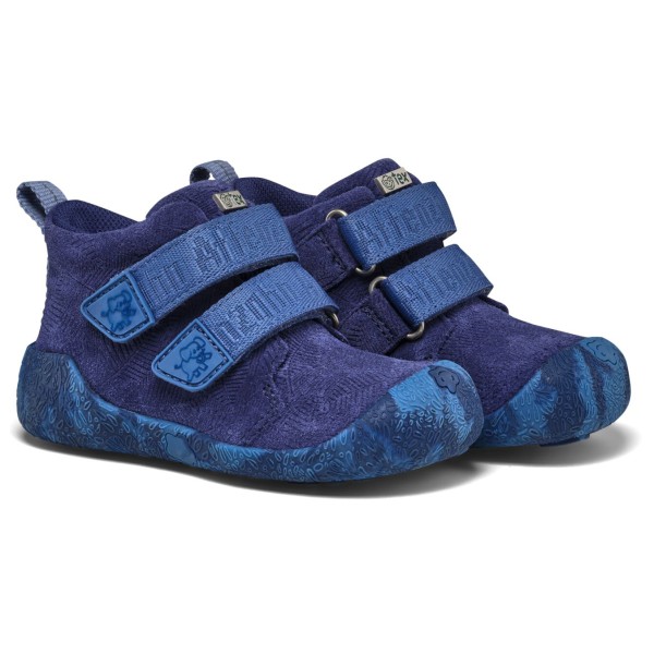 Affenzahn - Kid's Lauflerner Übergangsschuh Leder Talky - Barfußschuhe Gr 25 elephant /blau von Affenzahn